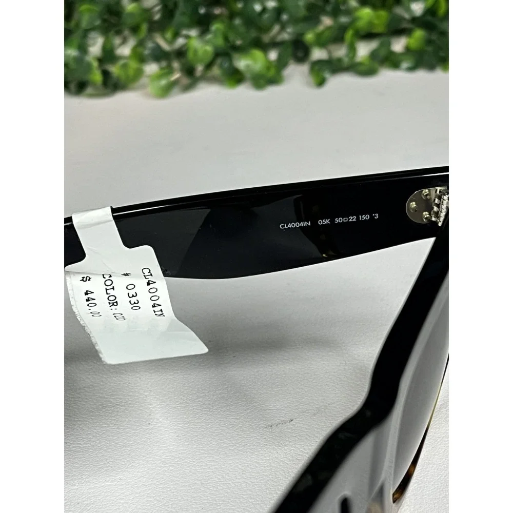 CELIINE CL4004IN 05K Women Black Square Polarized Sunglasses 50-22-150